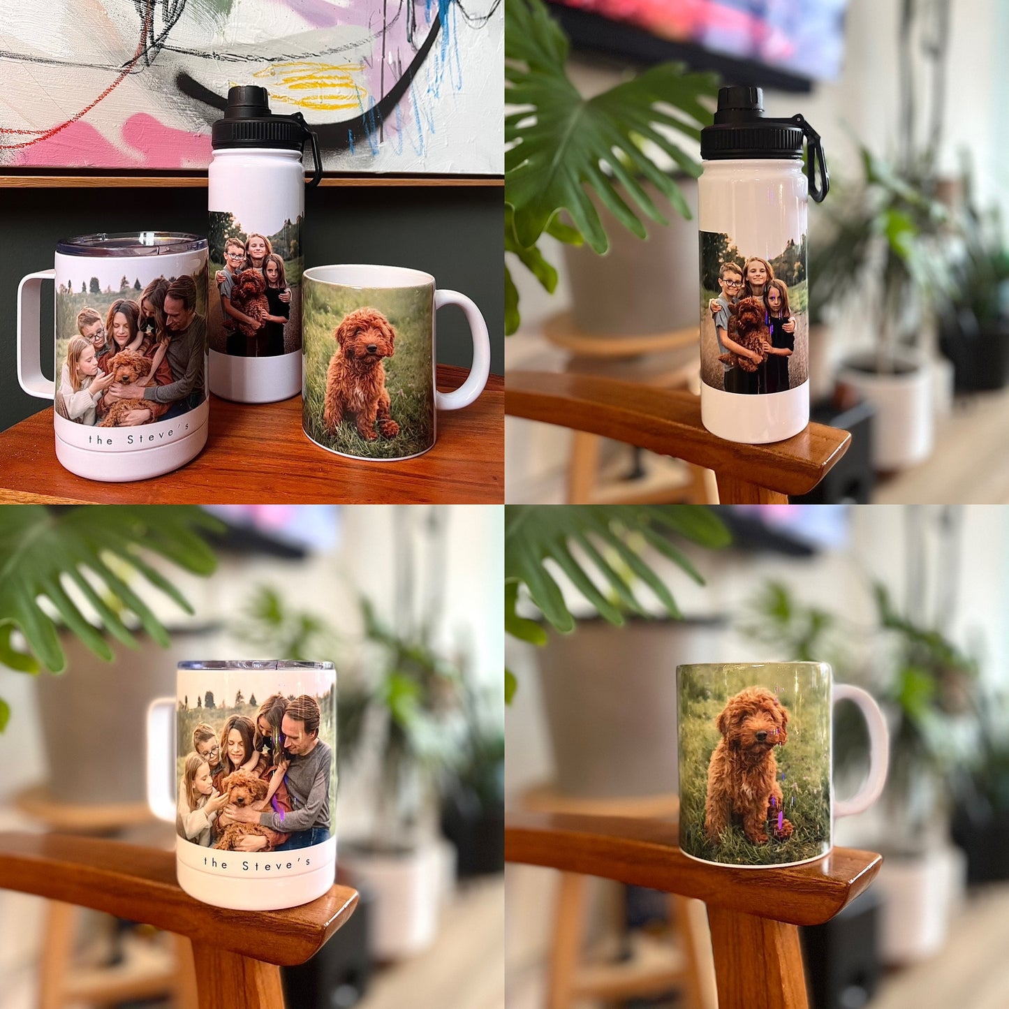 3 Pack Set - Custom Printed Water Bottle-Coffee Mug - ToGo Mug