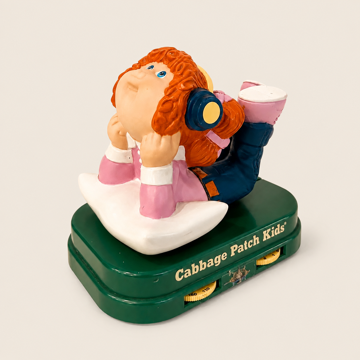 Vintage Cabbage Patch Kids Radio Desk Figurine (working)