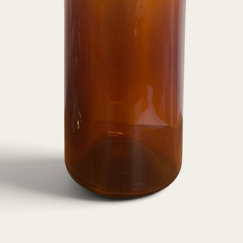 32 oz Amber Glass Boston Round Bottle