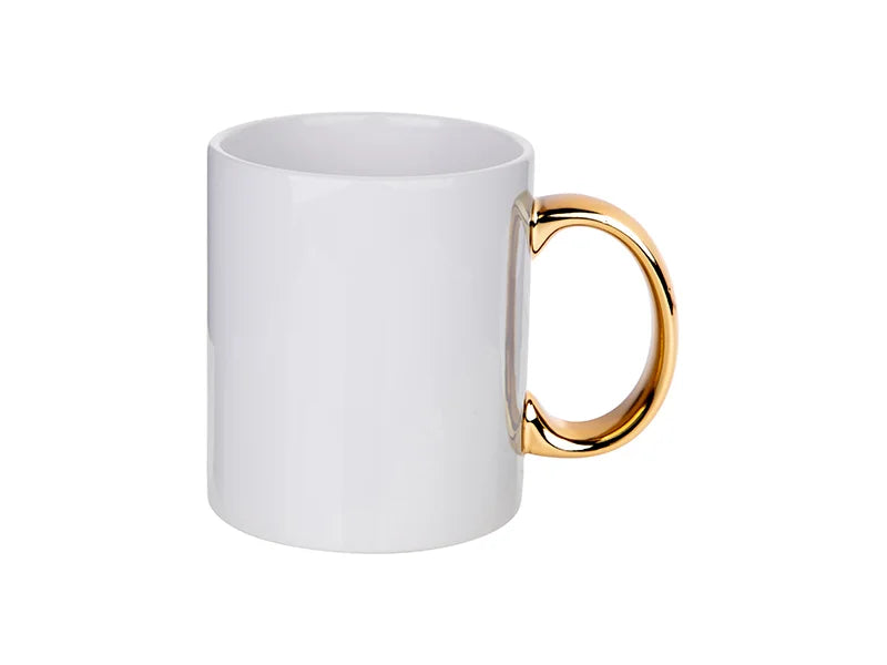 Create Your Own Gold Handle 11oz Coffee Mug