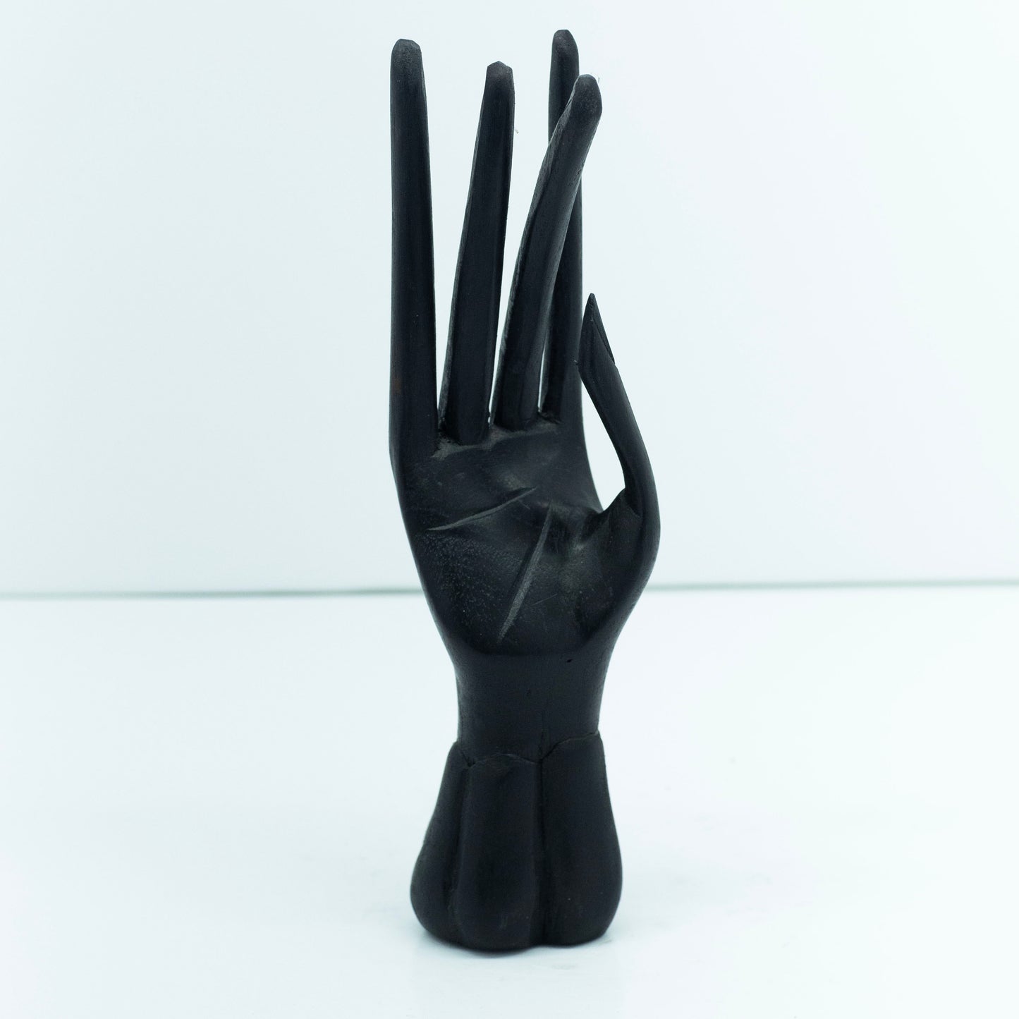 Vintage Black Wooden Hand