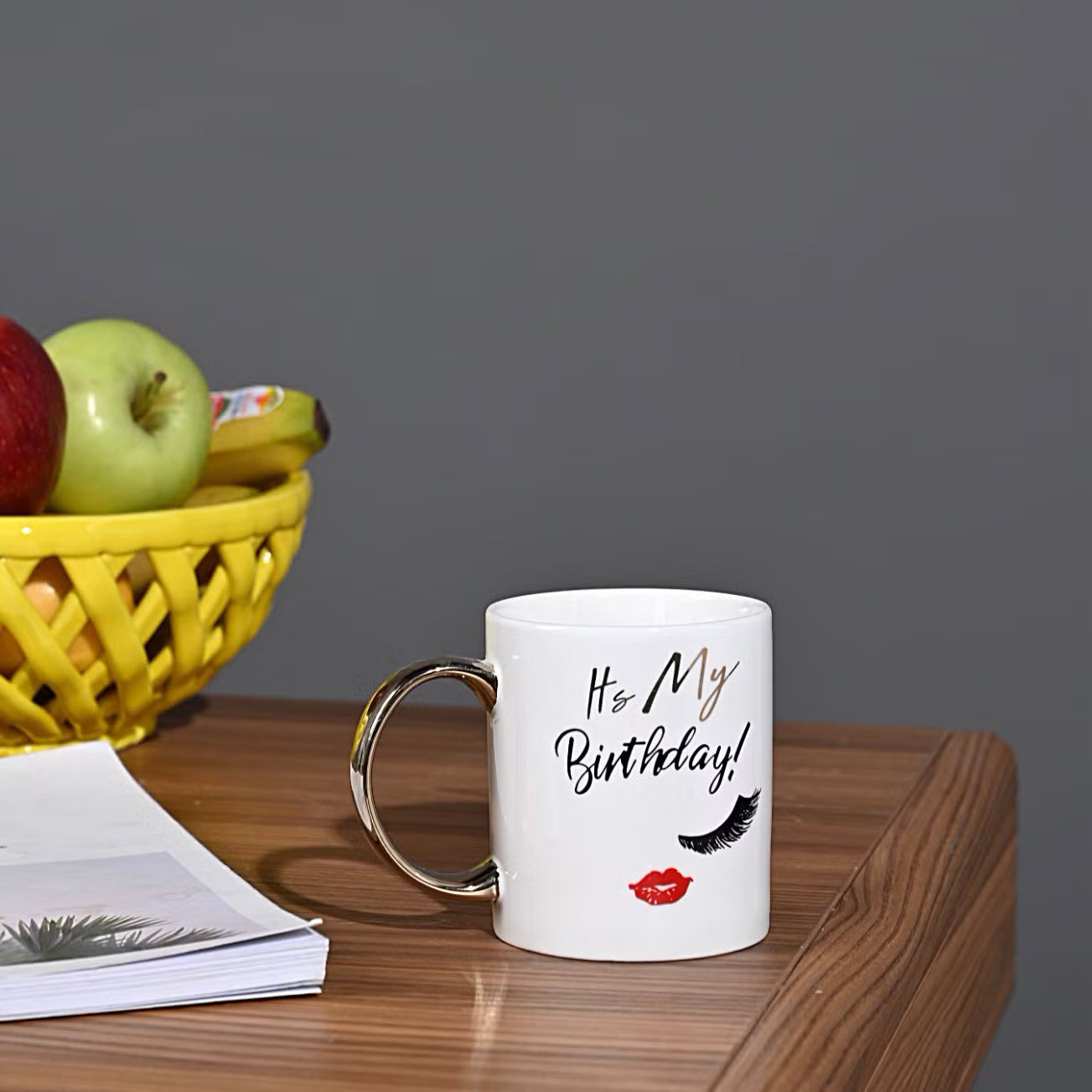 Create Your Own Gold Handle 11oz Coffee Mug