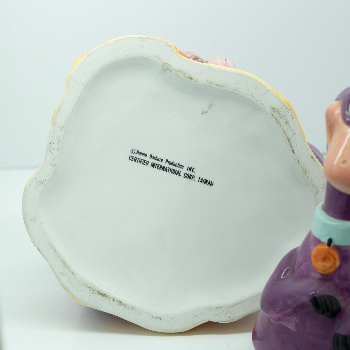 Flintstones Dino and Pebbles Cookie Jar - Vintage - Original Box