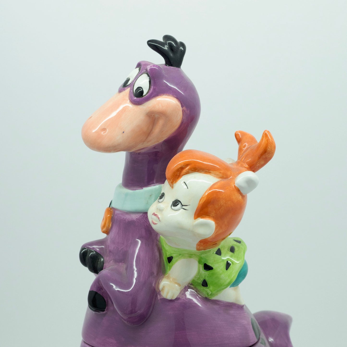 Flintstones Dino and Pebbles Cookie Jar - Vintage - Original Box