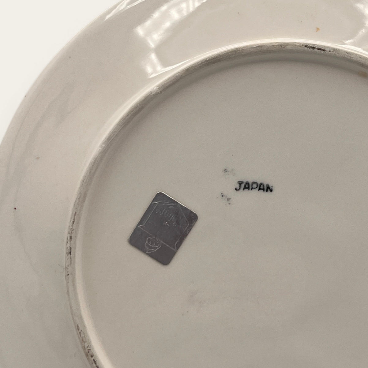 Embossed Fish Dinner Plates — Set of 4 Japan- Made for Abbott 1970