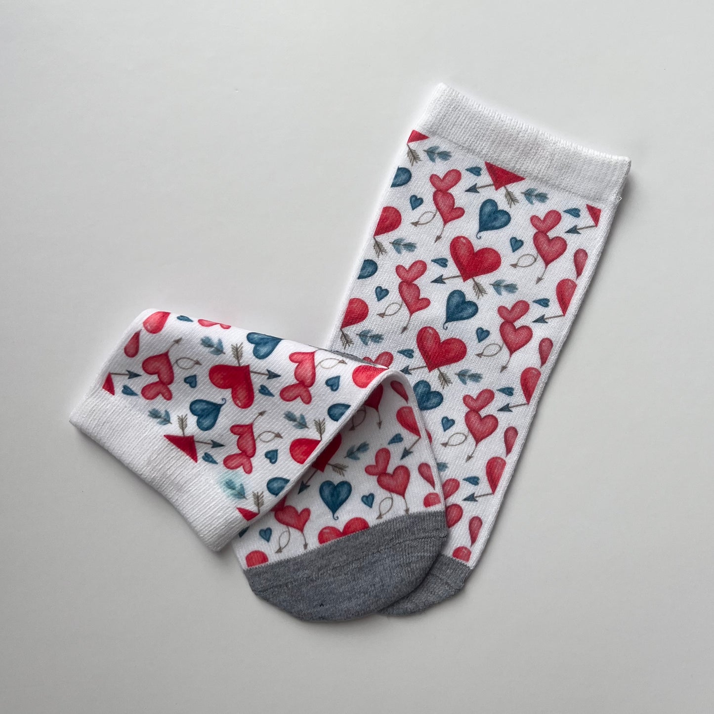 Heart Print Socks