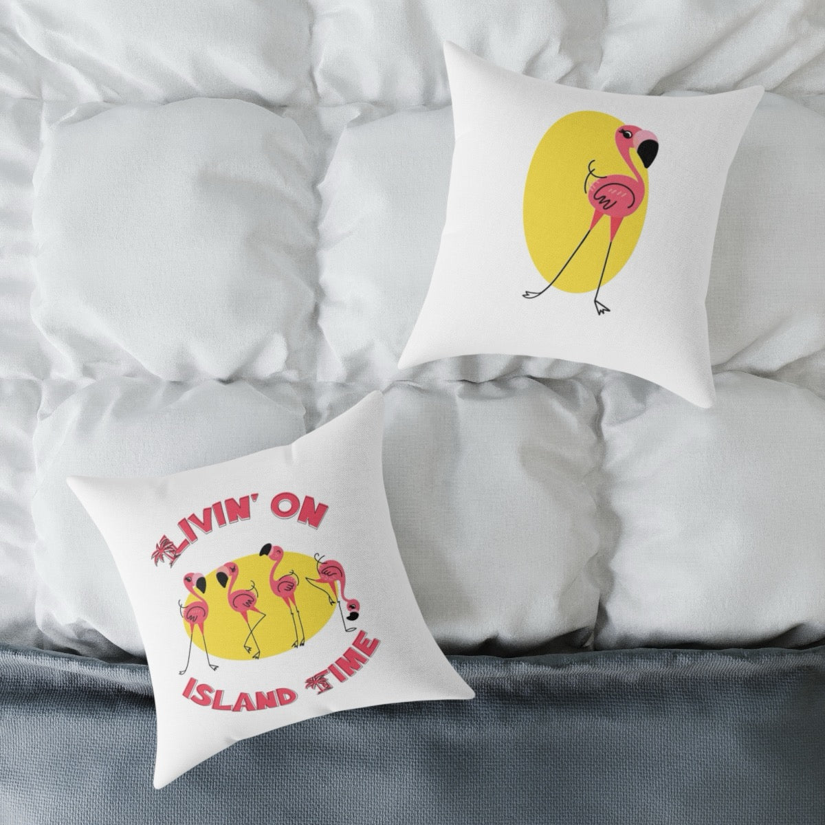 Living On Island Time Pillow Cover 17" x 17"