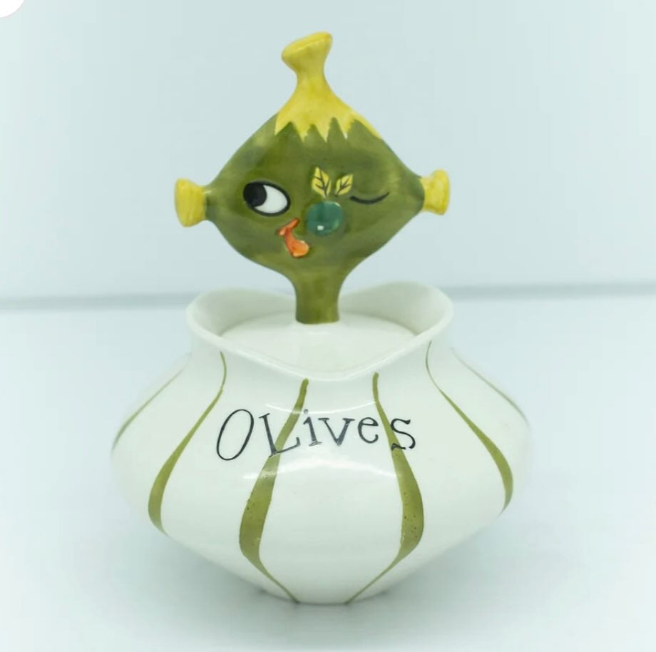 1958 - Holt Howard Olives Condiment Jar