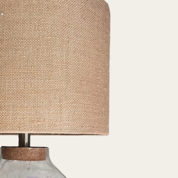 24" Glass Ball Lamp