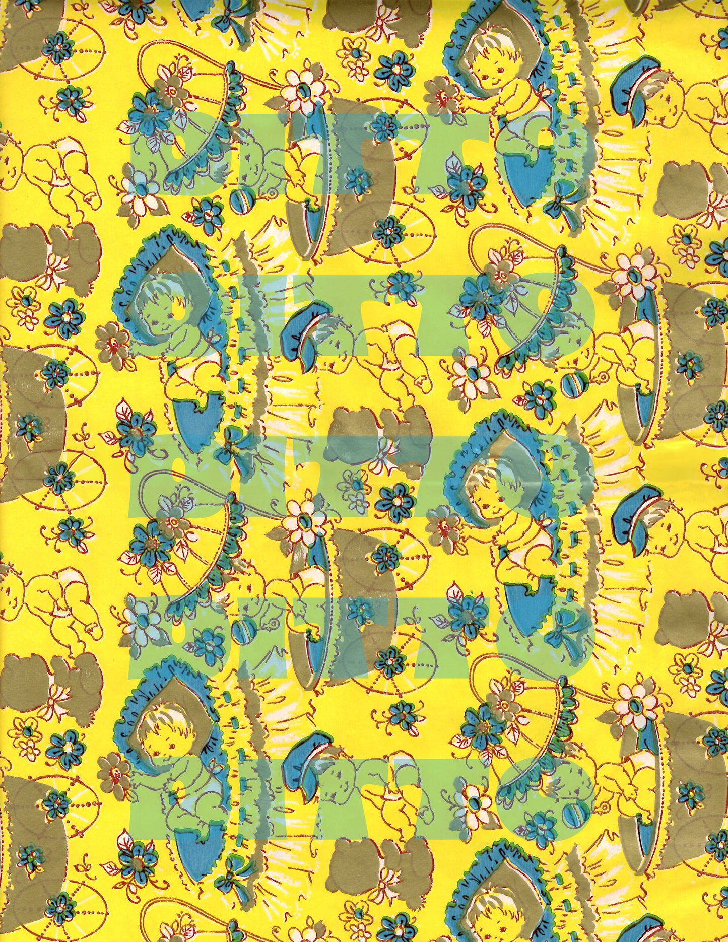 Vintage Reprint Wrapping Sheets
