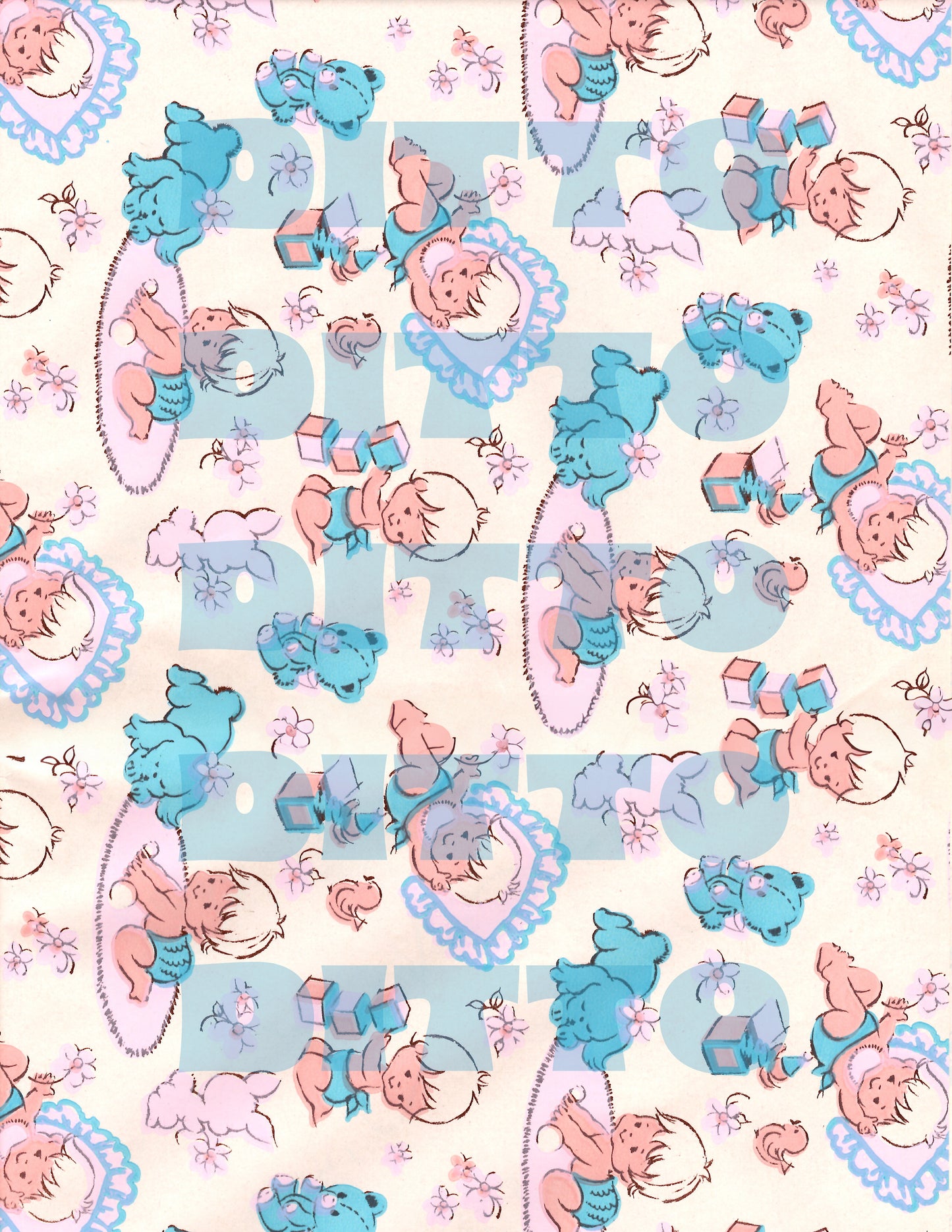 Vintage Reprint Wrapping Sheets
