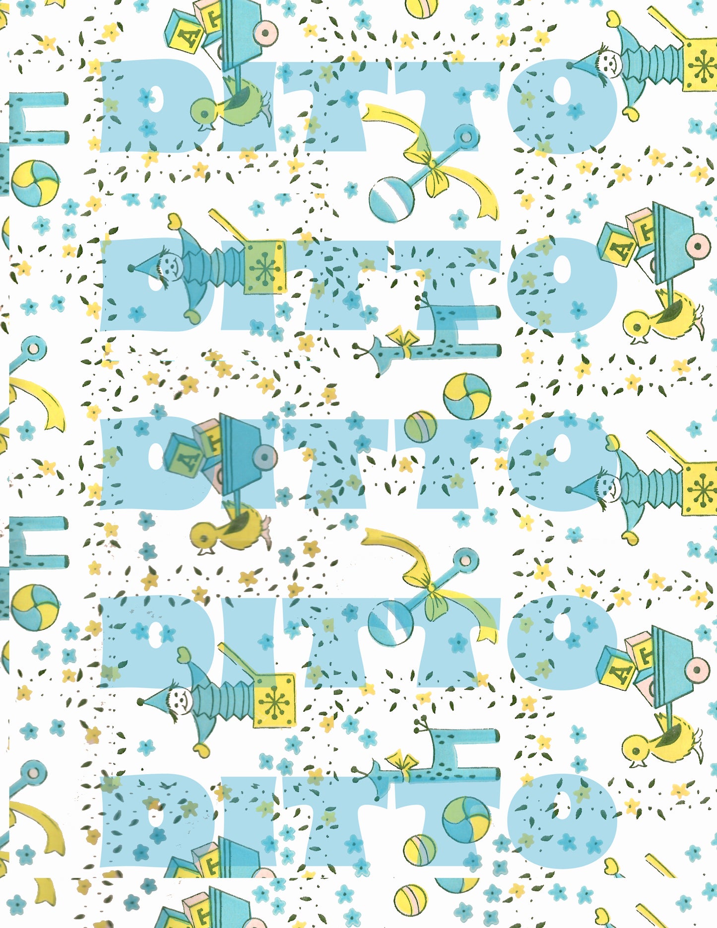 Vintage Reprint Wrapping Sheets