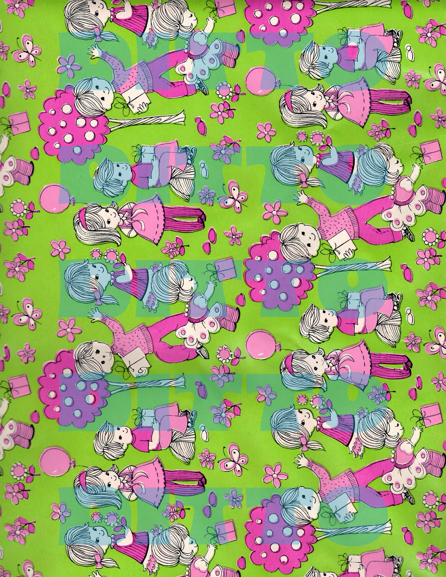 Vintage Reprint Wrapping Sheets