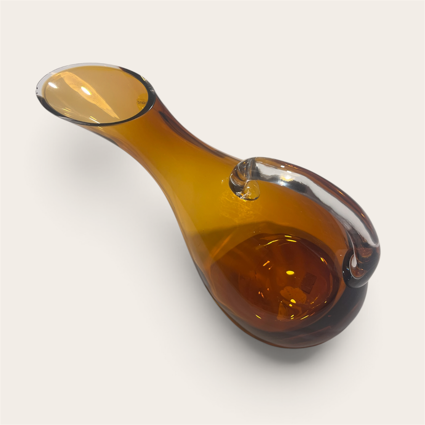Vintage Amber Glass Pitcher/Decanter