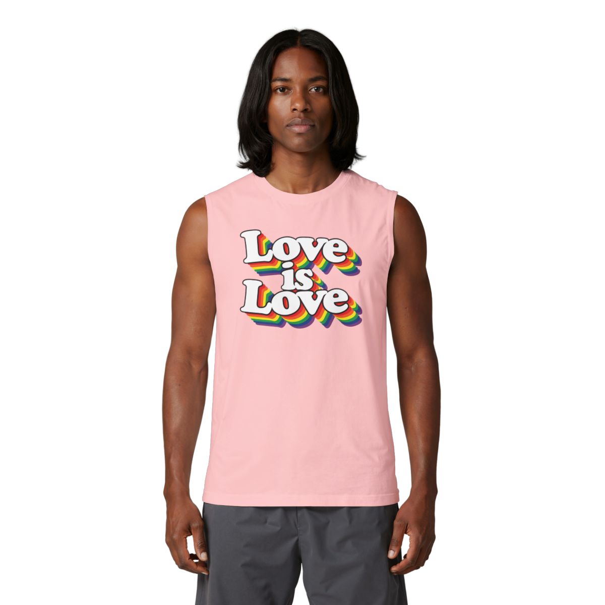 LOVE IS LOVE Muscle Tank