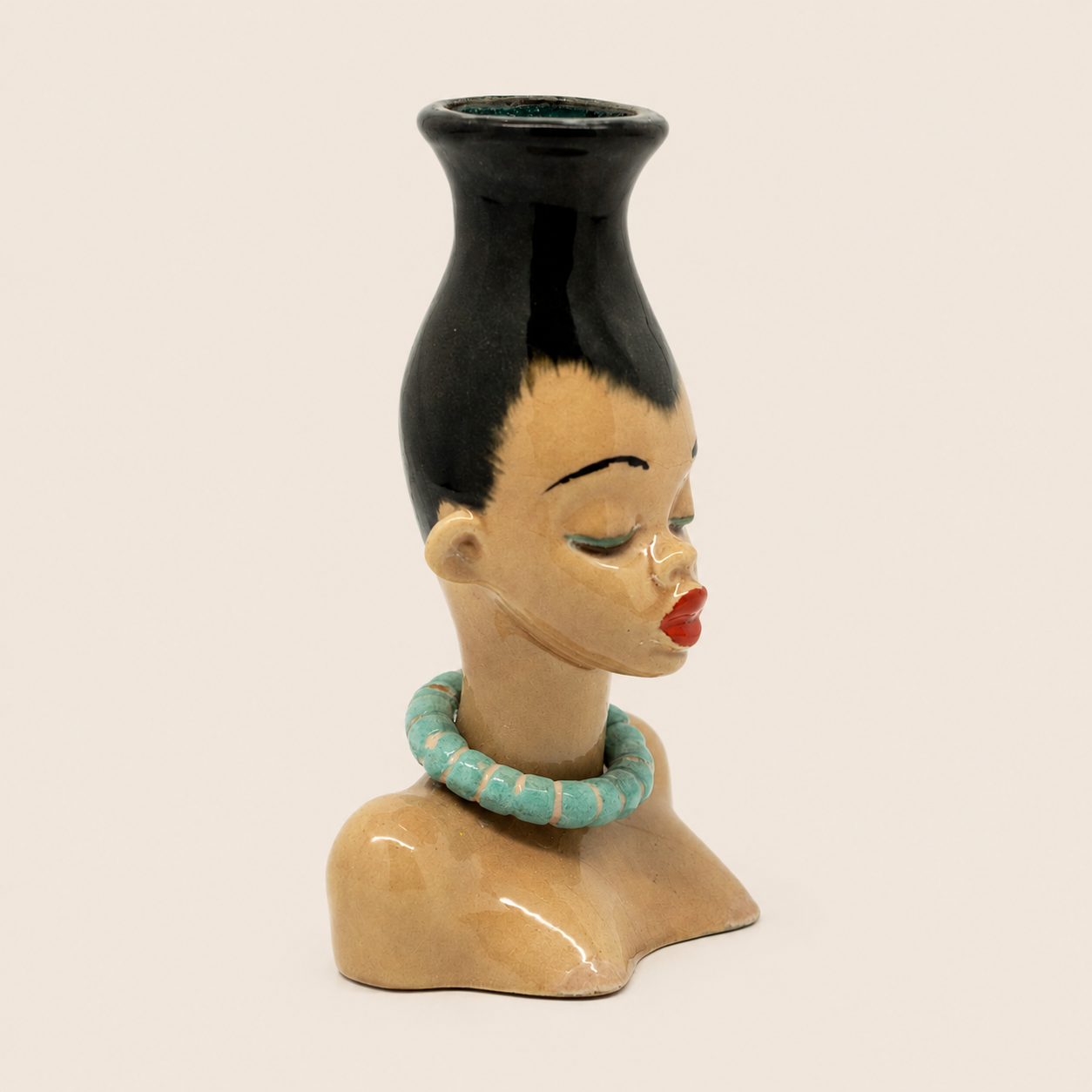 Dorothy Kindell Tribal Girl Head Vase