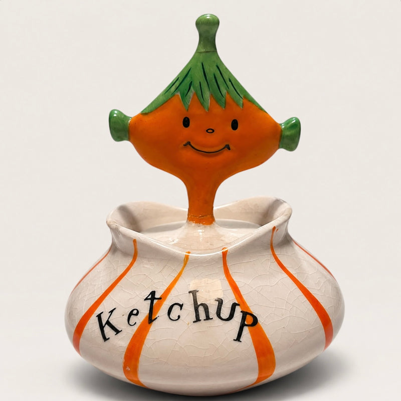 Holt Howard Ketchup Condiment Jar