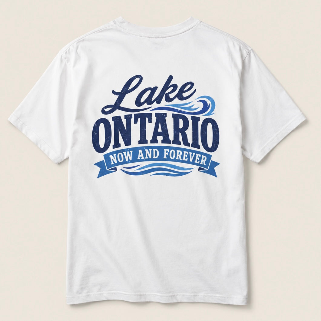 Lake Ontario – Now And Forever Tee 100%cotton