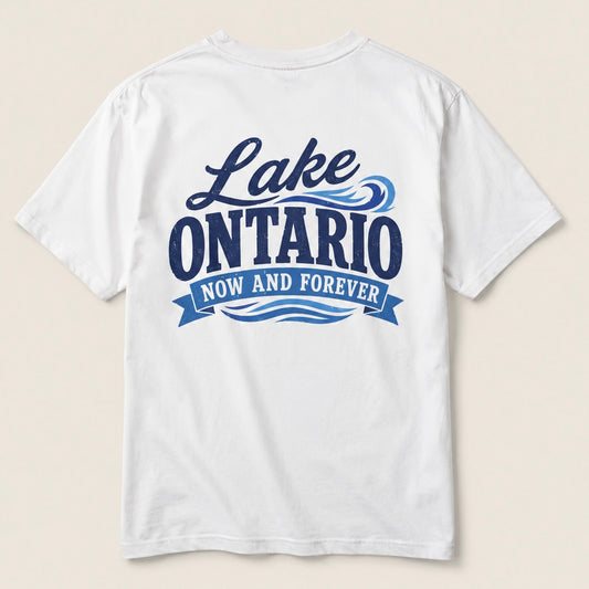 Lake Ontario – Now And Forever Tee 100%cotton