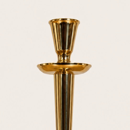 Vintage Brass Ball Candlestick