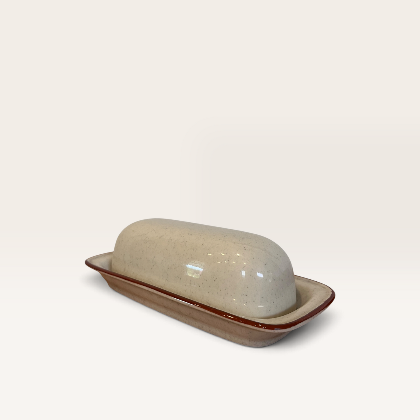Vintage 1970s Scandia by Northland Stoneware Covered Butter Dish - Made in Japan