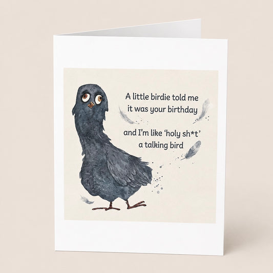 Birthday Card - A Little Bird