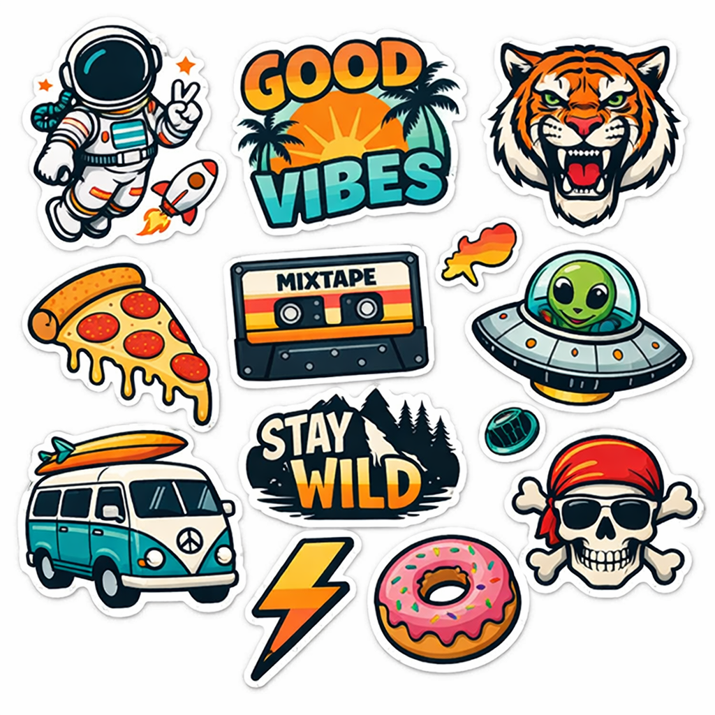 Custom Vinyl Printed Stickers