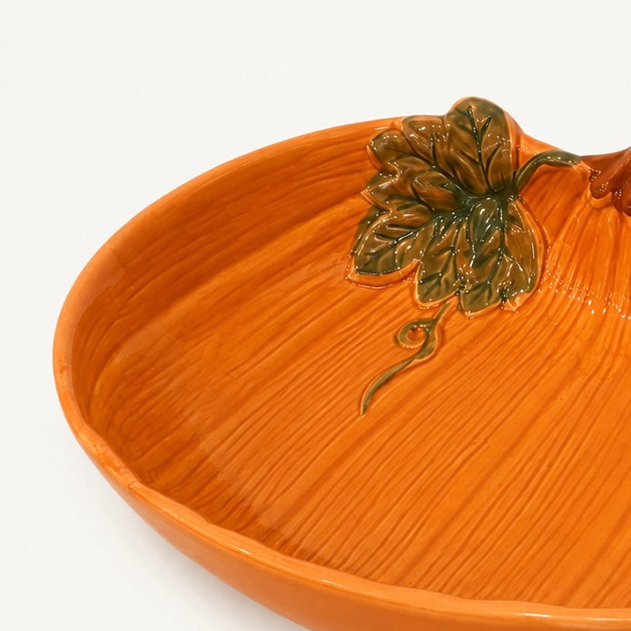 Ceramic Pumpkin Serving Dish