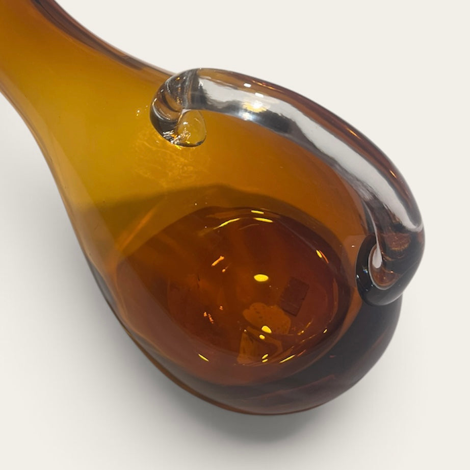 Vintage Amber Glass Pitcher/Decanter
