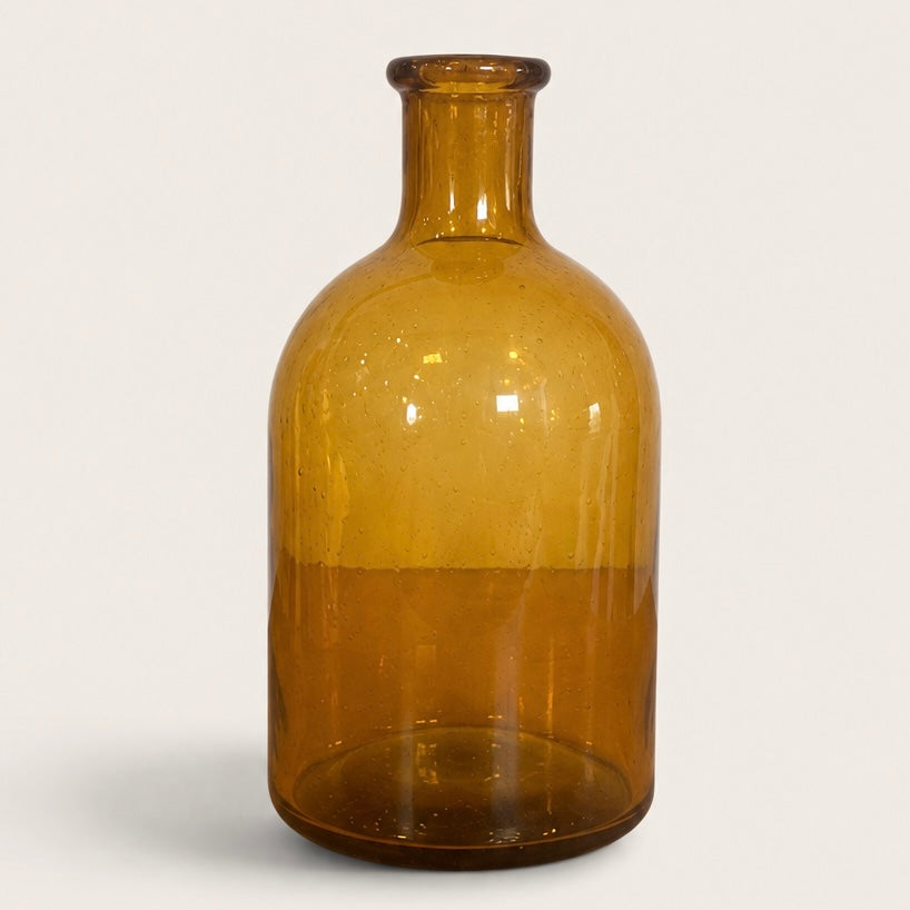 Amber Glass Vase
