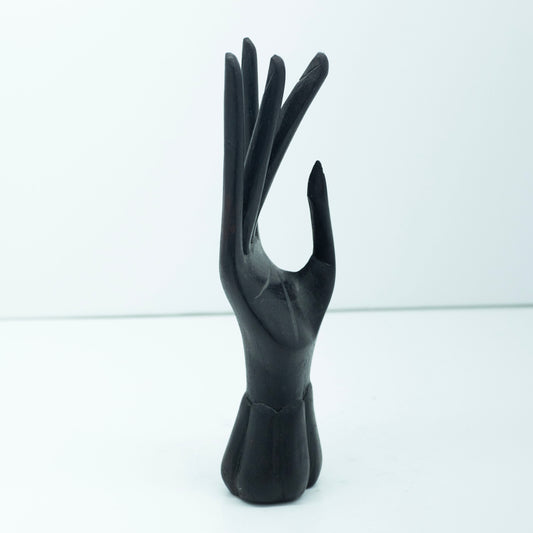 Vintage Black Wooden Hand