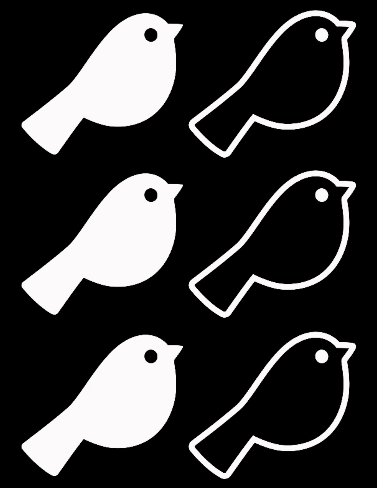 Save The Birds Window Decals