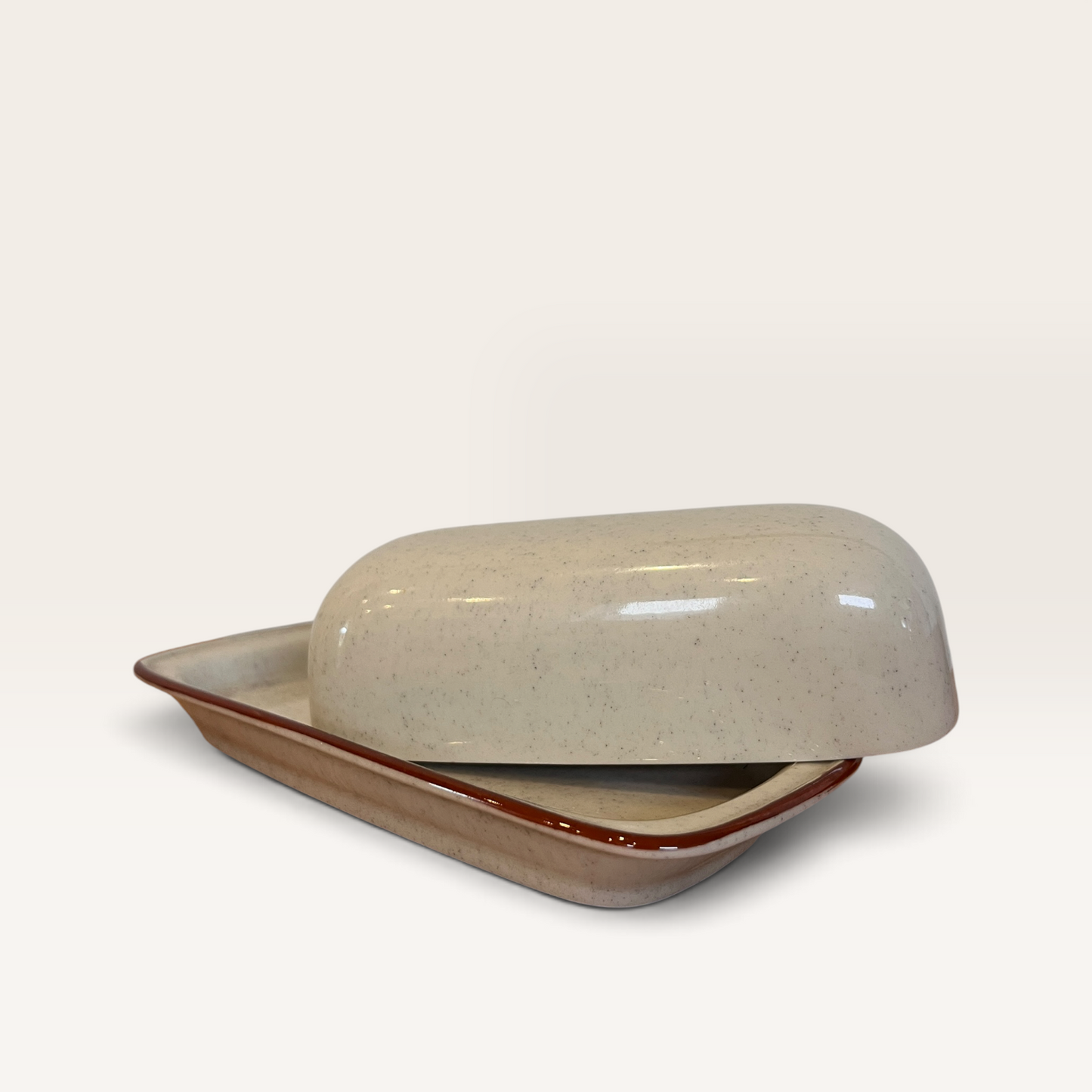 Vintage 1970s Scandia by Northland Stoneware Covered Butter Dish - Made in Japan