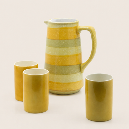Holt Howard Ceramic Serving Jug with Cups