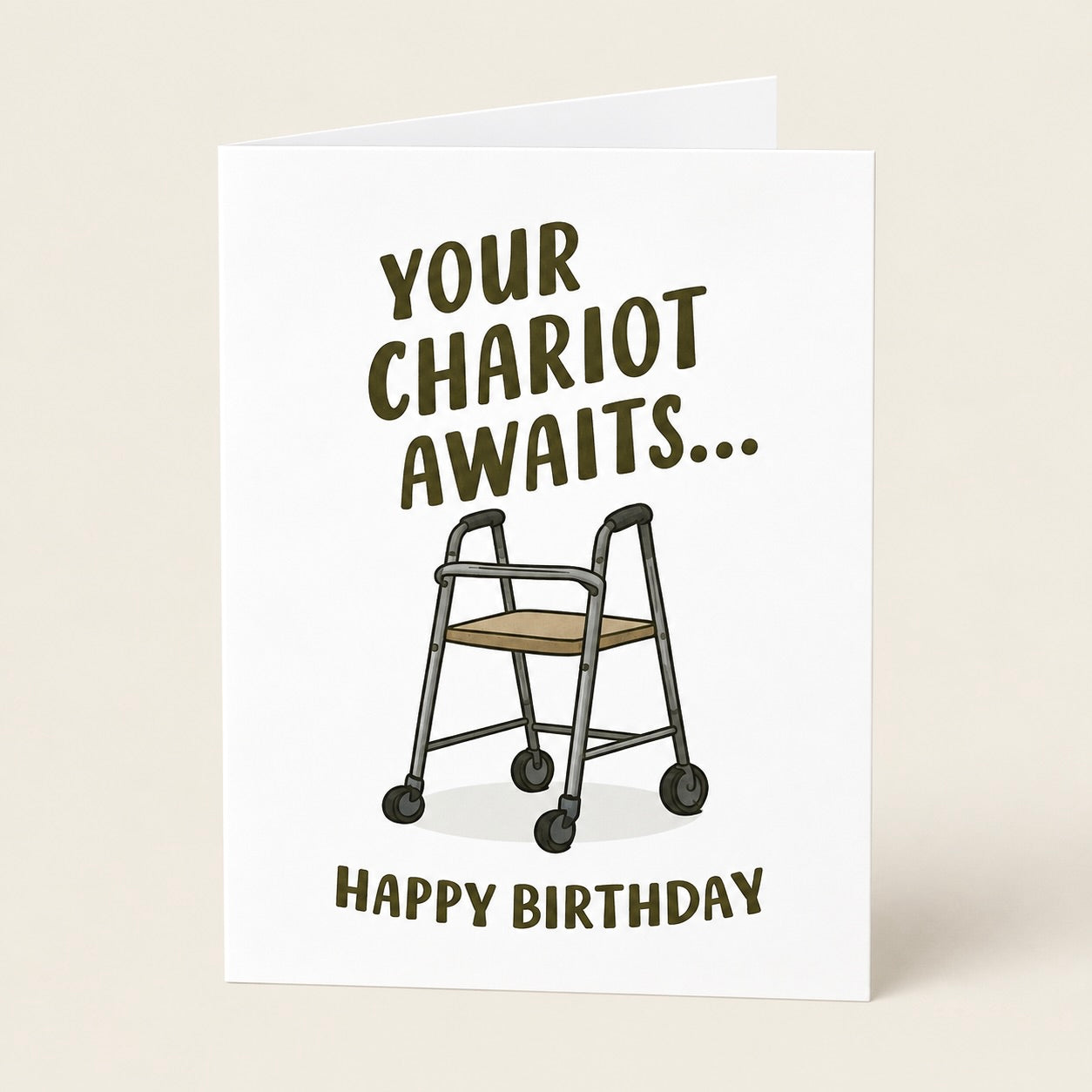 Birthday Card - Your Charriot Awaits