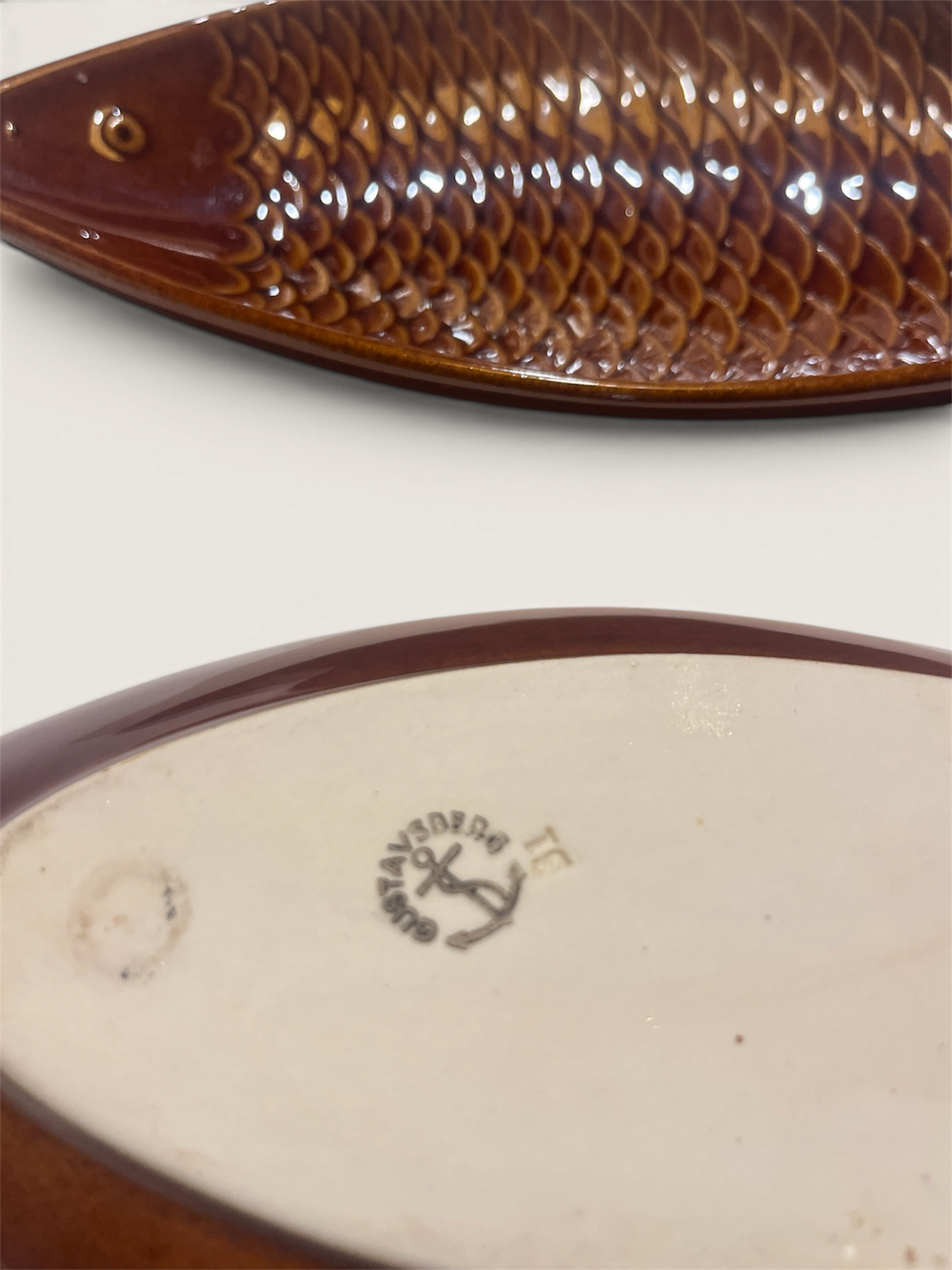 Stig Lindbergh for Gustavsberg “Fladen” Fish Dish - 1958