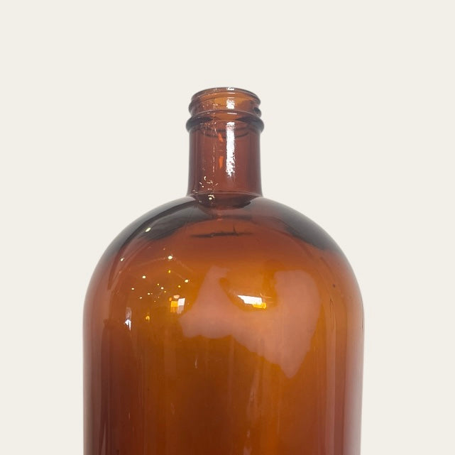 32 oz Amber Glass Boston Round Bottle