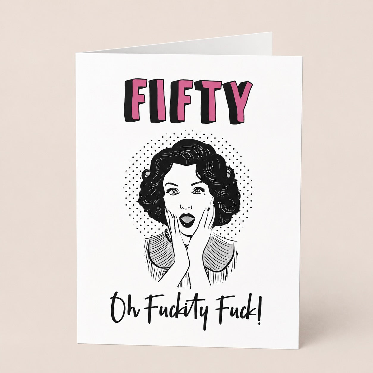 50th Birthday Card - Fifty oh F$%#ity