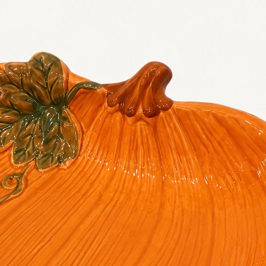 Ceramic Pumpkin Serving Dish
