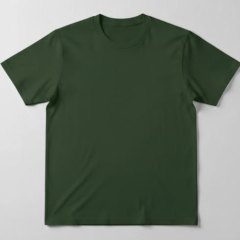 Custom forest green unisex T-shirt flat lay — Pride and event custom shirt printing, Ditto Toronto