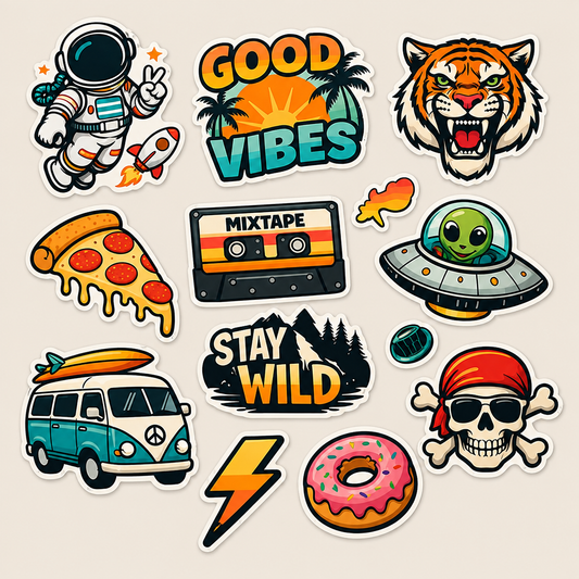 Custom Vinyl Printed Stickers