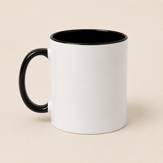 Custom Black Handle 11oz Coffee Mug