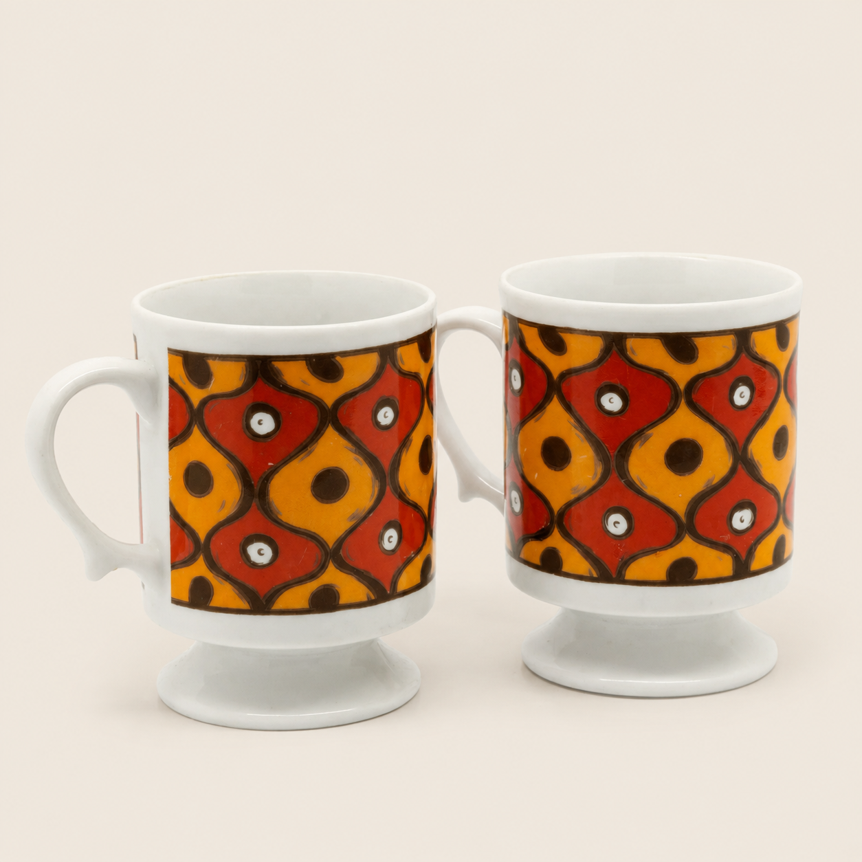 1966 Holt Howard Pedestal Mugs