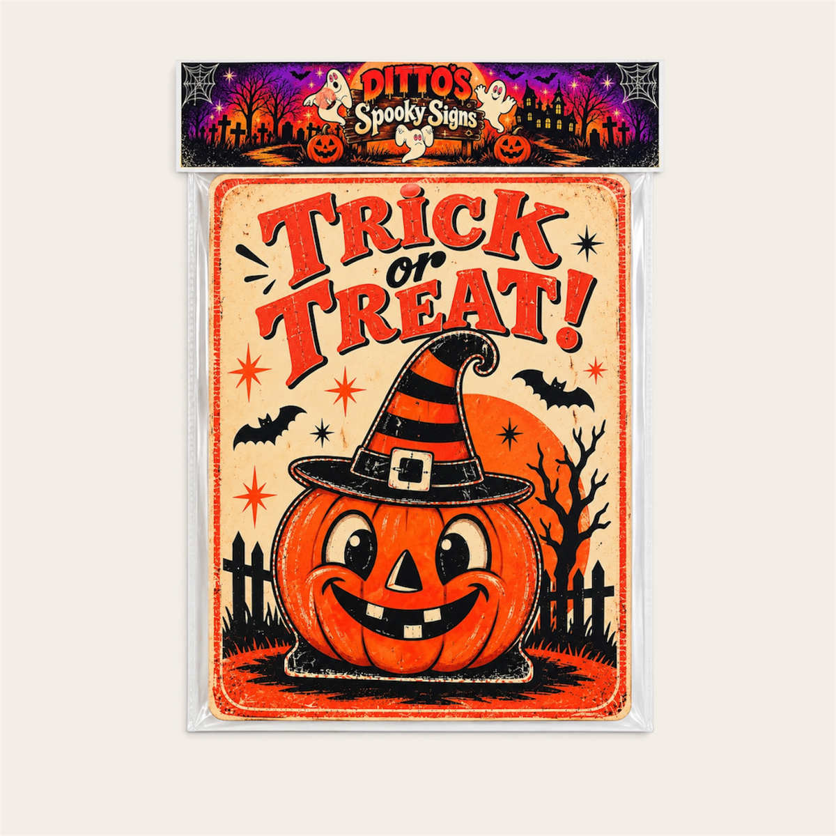 Halloween Laminated Die Cut Window Cut Out
