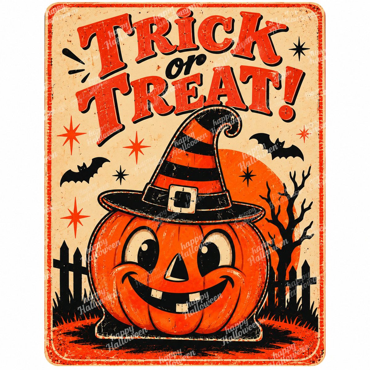 Halloween Laminated Die Cut Window Cut Out