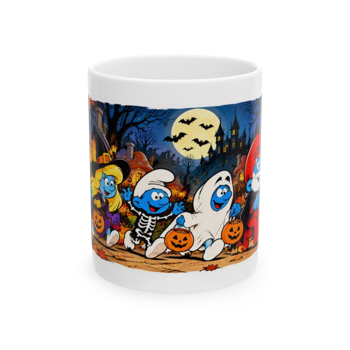 Halloween Smurfs 110z Coffee Mug