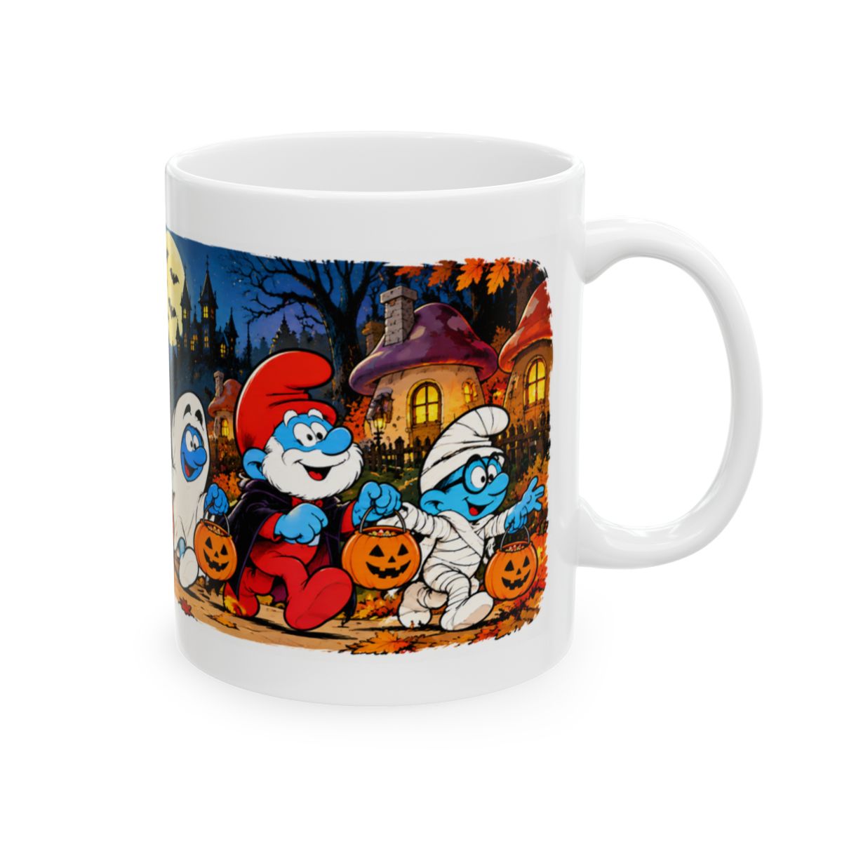 Halloween Smurfs 110z Coffee Mug