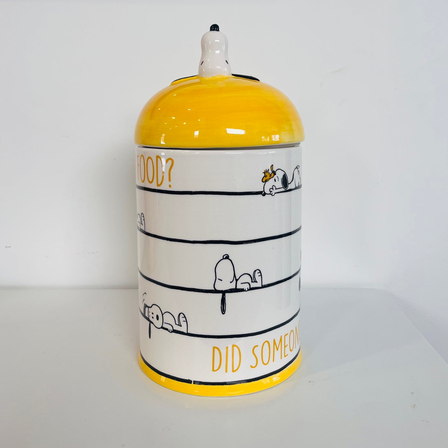 Snoopy “Did Someone Say Food?” Cookie Jar