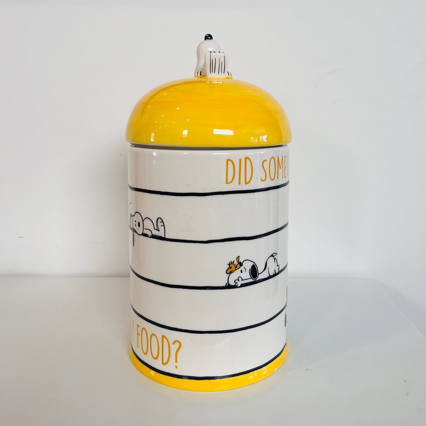 Snoopy “Did Someone Say Food?” Cookie Jar
