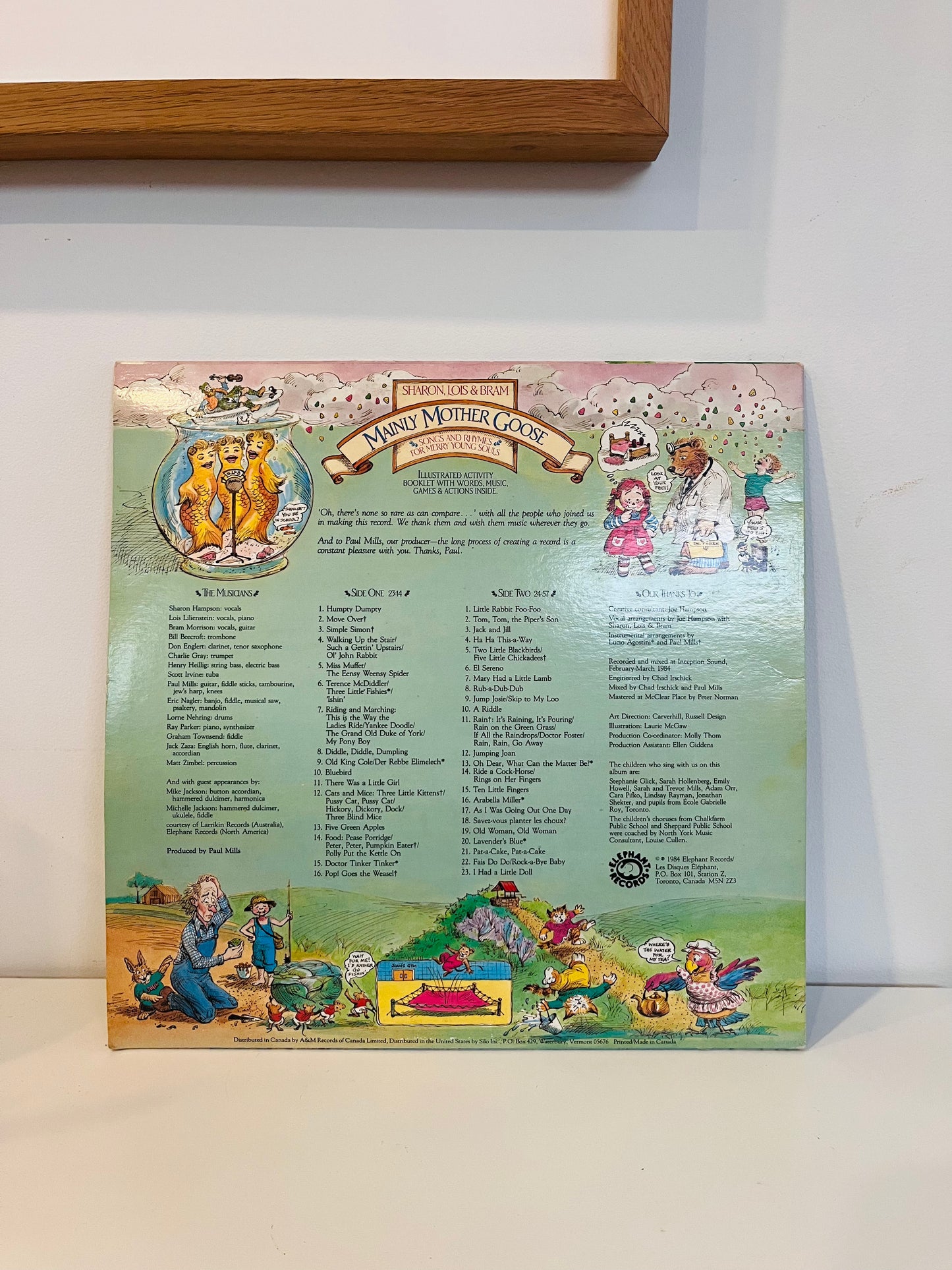 Sharon, Lois & Bram – Mother Goose Songs & Rhymes (Vinyl Record)